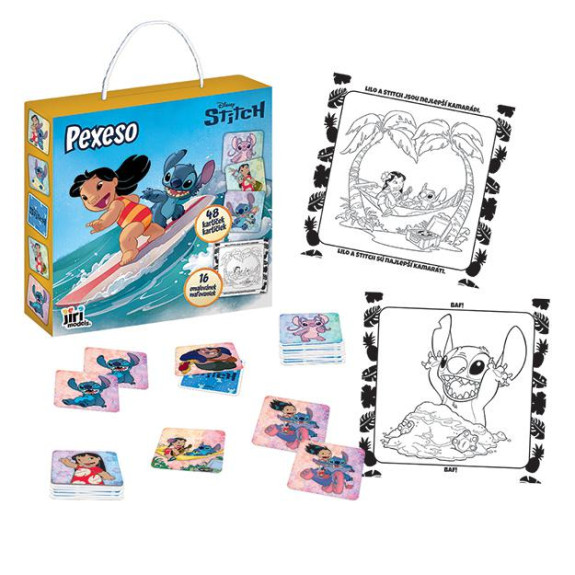 Pexeso v krabičce s omalovánkou Lilo & Stitch