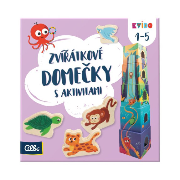 Zvířátkové domečky s aktivitami Kvído