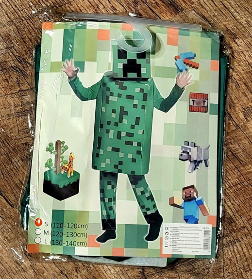 Dětský kostým Minecraft Creeper Vel. 104-116/S