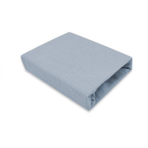 Mušelínové prostěradlo do postýlky 60 x 120 cm Nature double Baby Nellys