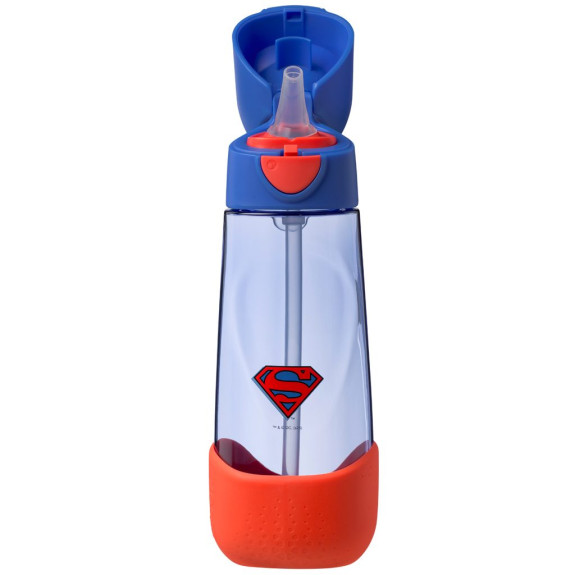 Láhev na pití s brčkem 600 ml Superman B.Box