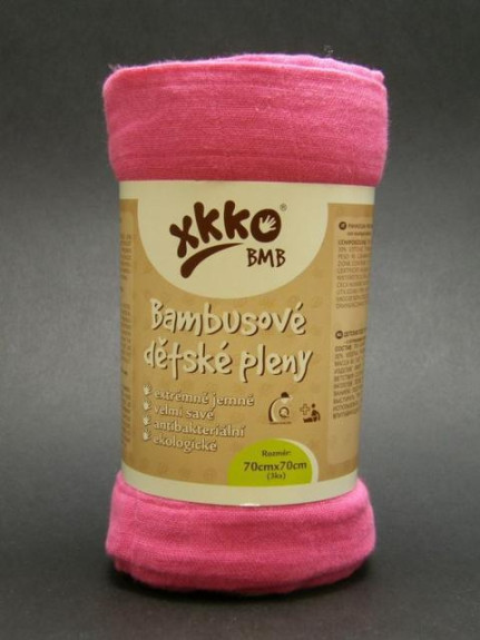 Bambusové pleny KIKKO 70 x70 cm 3 ks různé barvy