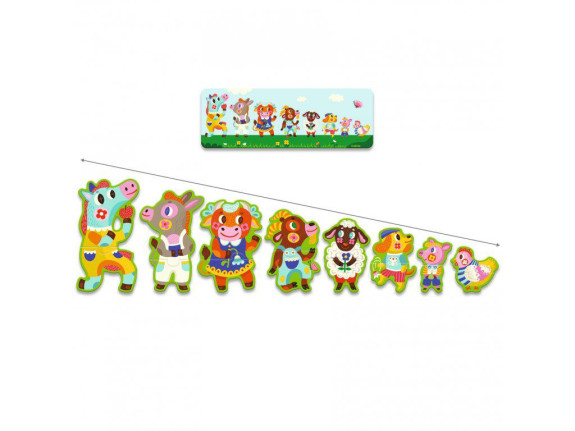 Puzzle Big and small on the farm - 16 ks Djeco