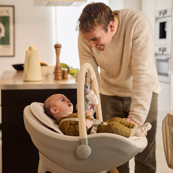 Jídelní židlička a lehátko Fini Up 2 v 1 Grey Kinderkraft