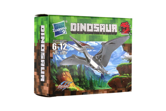Stavebnice dinosaurus plast mix druhů v krabičce 13x10cm