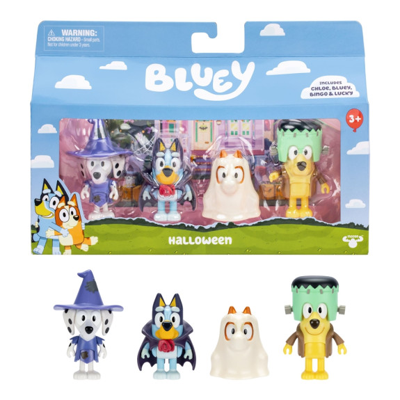 Maškarní párty sada 4 figurky Bluey