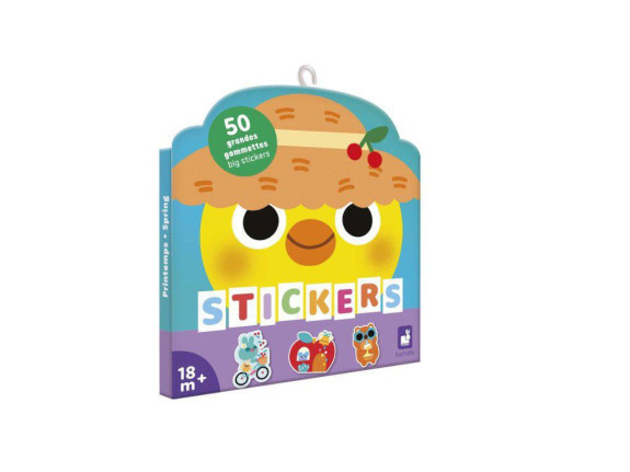Velké samolepky Jaro 50 ks Stickers Janod