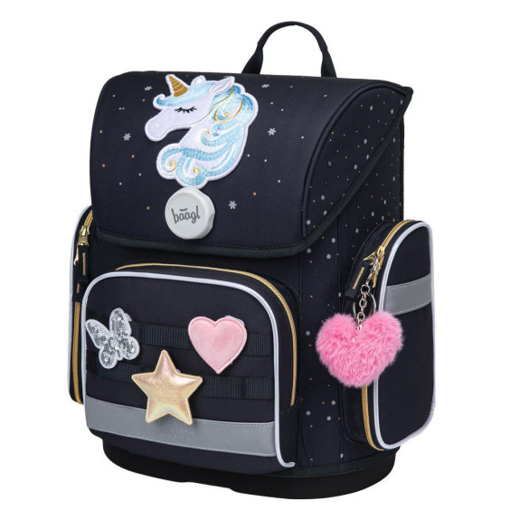 Školní aktovka Ergo Unicorn Gold Baagl