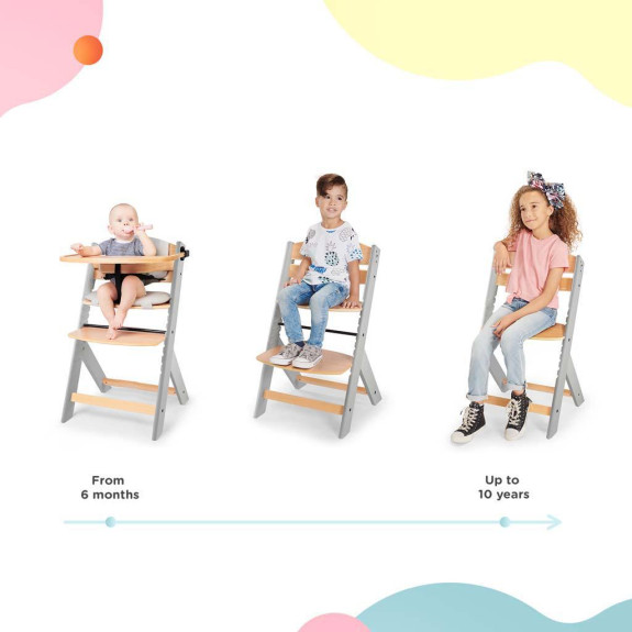 Židlička jídelní Enock s polstrováním Premium Kinderkraft