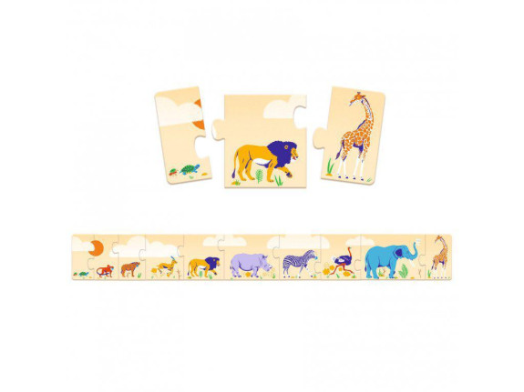 Djeco Dlouhé puzzle od největšího