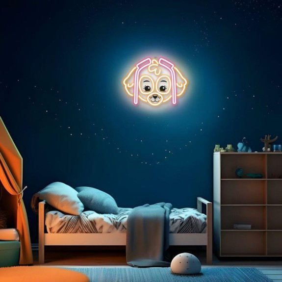Dekorativní LED neon Tlapková patrola - Skye