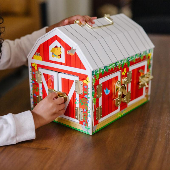 Dřevěná stáj se zámky Melissa & Doug