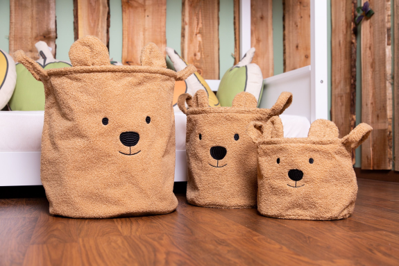 Koš na hračky Teddy Beige 40 x 40 x 40 cm Childhome