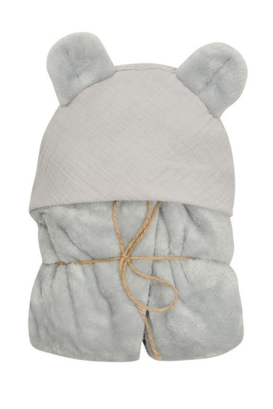 Deka s kapucí Koala mušelínová 95 x 95 cm Babymatex