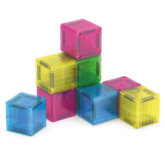 Magnetická stavebnice microMAGS Cubes 9 dílků Magna-Tiles