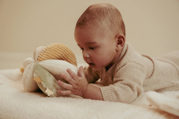 Míček textilní Newborn Naturals Little Dutch