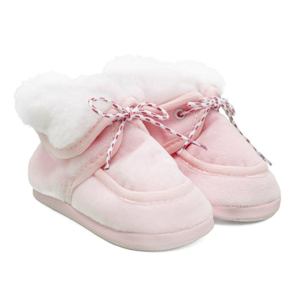 Kojenecké zimní capáčky New Baby růžové