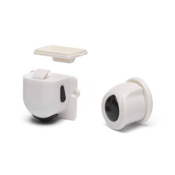 Magnetické uzávěry skříněk 8 ks + 2 klíče White