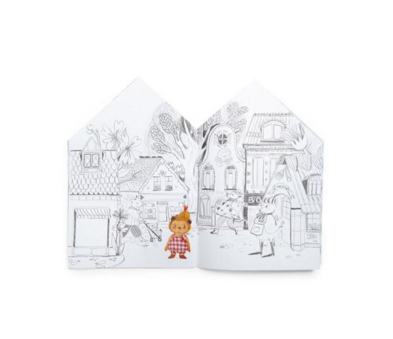 Knížka se samolepkami Les Minouchkas Moulin Roty