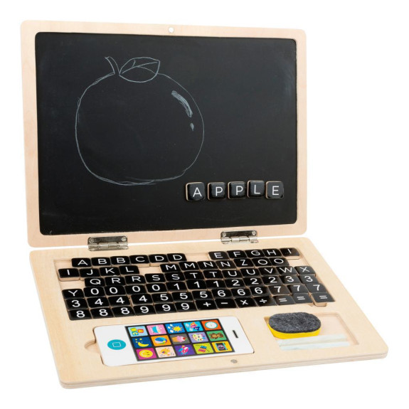 Dřevěný notebook magnetický Small foot