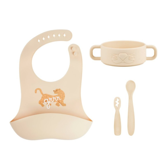 Silikonová jídelní sada Baby First meal set Mini Babymoov