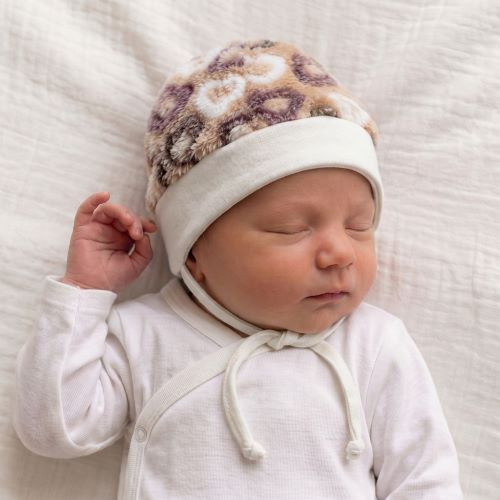 Zimní čepička wellsoft Srdíčka Baby Service