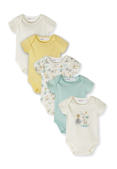 Kojenecké body unisex 5pack Minoti