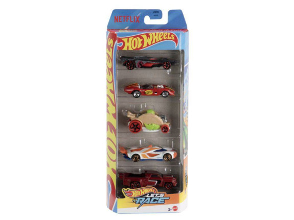 Hot Wheels 5 ks tematický angličák závodní JDR20