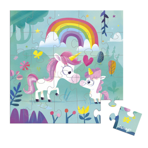 Blahopřání k narozeninám s puzzle Janod