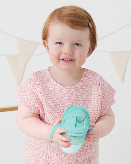Set jídelní s hrníčkem 5 ks Easy-Feed Mealtime Set Teal/Grey Skip Hop