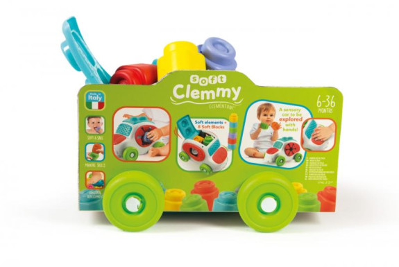 Clemmy baby - kyblík s kostkami - autíčko