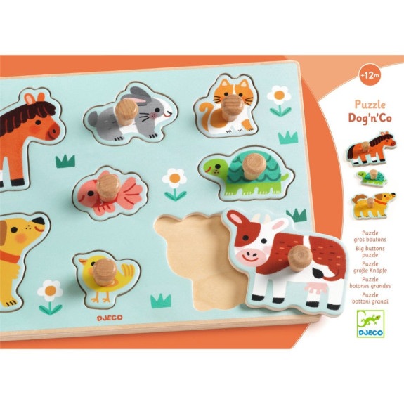 Vkládací puzzle Zvířata z farmy Djeco