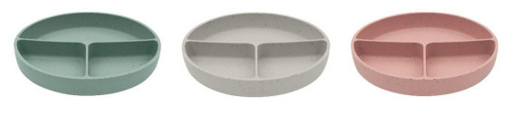 Talíř dělený s přísavkou Platinum Silicone KikkaBoo
