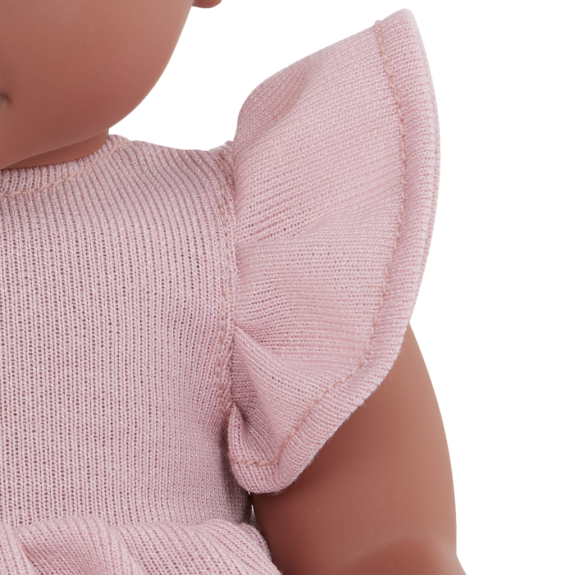Šaty pro panenku růžové s doplňky LullaBaby