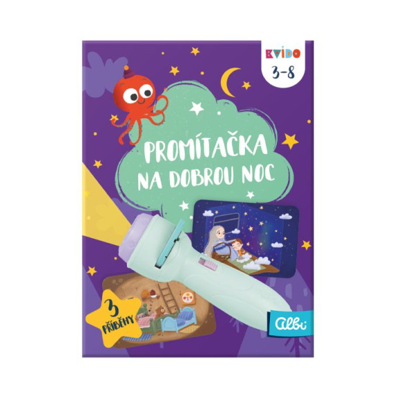 Kvído Zelená promítačka na dobrou noc Albi