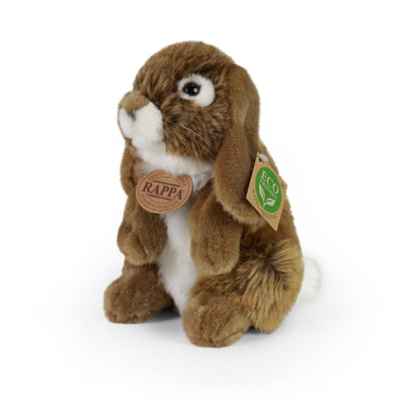 Plyšový králík hnědý stojící 18 cm Eco-Friendly Rappa