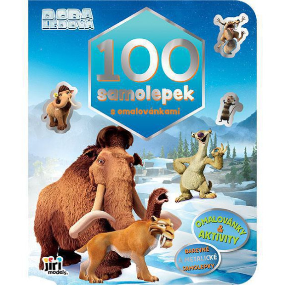 100 samolepek s omalovánkami Doba ledová