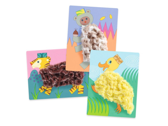 Kreativní sada Wool & Velcro - S čepicí Djeco