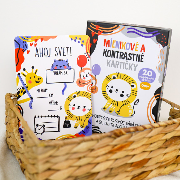 Milníkové a kontrastní kartičky 2v1 Edukid