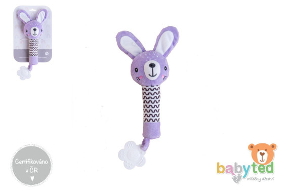 Pískátko/kousátko plyš 25 cm 0 m+ Babyted