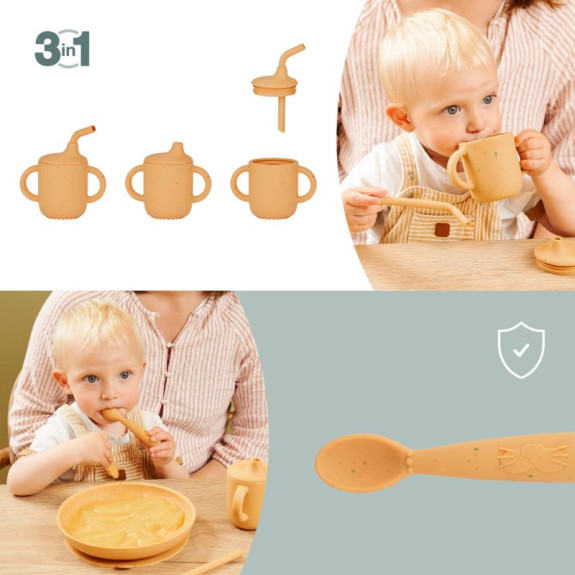 Silikonová jídelní sada Grown-Up Meal Set Little Babymoov