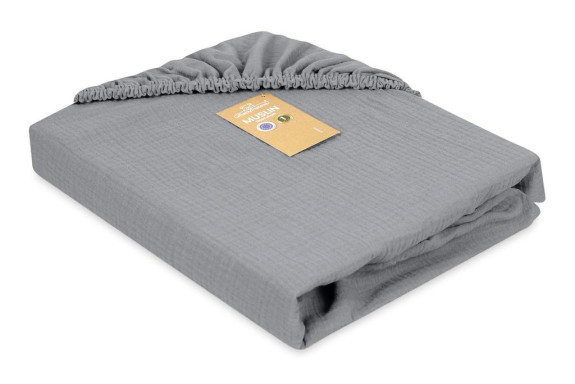 Mušelínové prostěradlo s gumou 60 x 120 cm BabyMatex