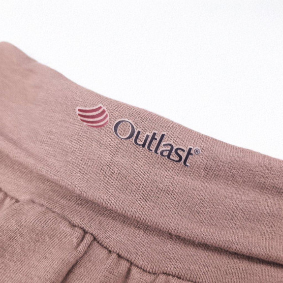 Tepláky smyk Outlast® Oříšková