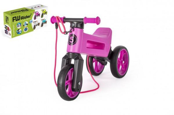 Odrážedlo Funny Wheels Rider SuperSport 2v1+popruh balené v krabici