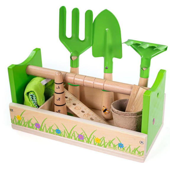 Zahradnický set v přepravce Bigjigs Toys