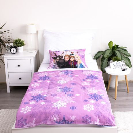 Povlečení do postýlky Frozen purple 100 x 135, 40 x 60 cm Jerry Fabrics