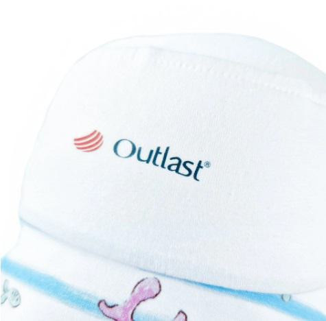 Klobouk tenký Outlast® s UV faktorem 50+ Bílá velryba
