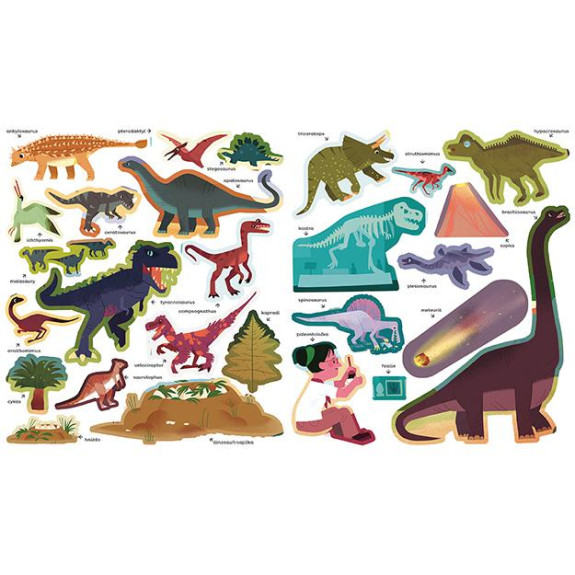 Samolepky pro zvídavé děti Dinosauři