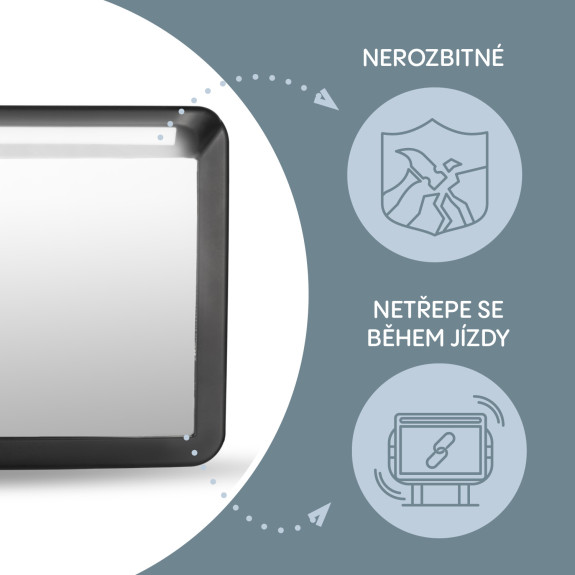 Zrcátko s LED osvětlením Deluxe, Black