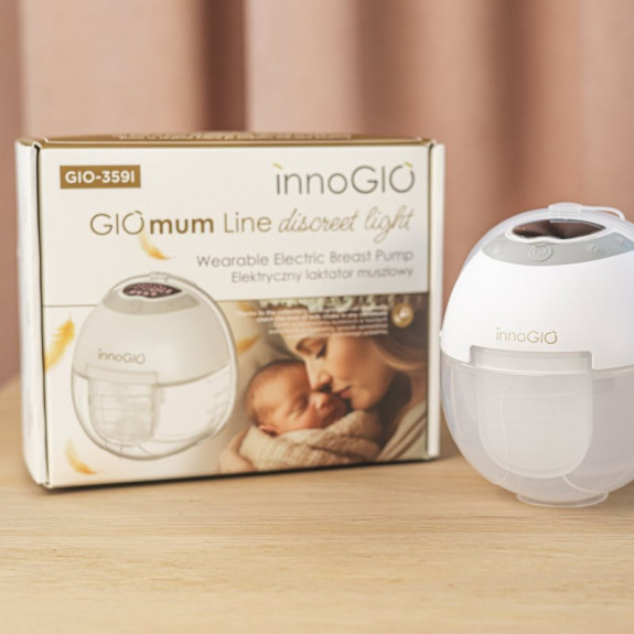 Přenosná elektrická odsávačka mateřského mléka GIOmum Line Discreet Light Single innoGIO